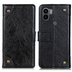 Handytasche Stand Schutzhülle Flip Leder Hülle K06Z für Xiaomi Redmi A1 Plus Schwarz