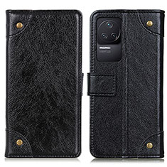 Handytasche Stand Schutzhülle Flip Leder Hülle K06Z für Xiaomi Redmi K50 5G Schwarz