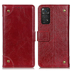 Handytasche Stand Schutzhülle Flip Leder Hülle K06Z für Xiaomi Redmi Note 11 4G (2022) Rot