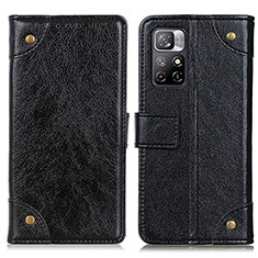 Handytasche Stand Schutzhülle Flip Leder Hülle K06Z für Xiaomi Redmi Note 11T 5G Schwarz