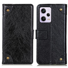 Handytasche Stand Schutzhülle Flip Leder Hülle K06Z für Xiaomi Redmi Note 12 Explorer Schwarz