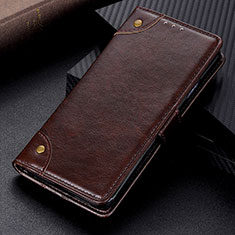 Handytasche Stand Schutzhülle Flip Leder Hülle K06Z für Xiaomi Redmi Note 9 5G Braun