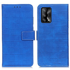 Handytasche Stand Schutzhülle Flip Leder Hülle K07Z für Oppo F19s Blau