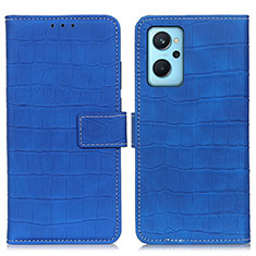 Handytasche Stand Schutzhülle Flip Leder Hülle K07Z für Oppo K10 4G Blau