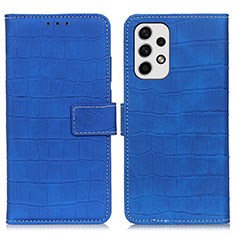 Handytasche Stand Schutzhülle Flip Leder Hülle K07Z für Samsung Galaxy A23 4G Blau