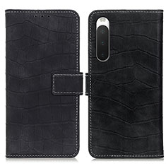 Handytasche Stand Schutzhülle Flip Leder Hülle K07Z für Sony Xperia 10 IV SO-52C Schwarz