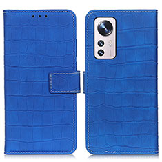 Handytasche Stand Schutzhülle Flip Leder Hülle K07Z für Xiaomi Mi 12 5G Blau