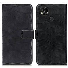 Handytasche Stand Schutzhülle Flip Leder Hülle K07Z für Xiaomi POCO C3 Schwarz