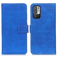 Handytasche Stand Schutzhülle Flip Leder Hülle K07Z für Xiaomi POCO M3 Pro 5G Blau