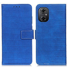 Handytasche Stand Schutzhülle Flip Leder Hülle K07Z für Xiaomi Poco M4 5G Blau