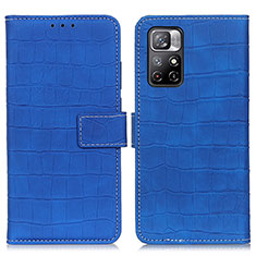 Handytasche Stand Schutzhülle Flip Leder Hülle K07Z für Xiaomi Redmi Note 11 5G Blau