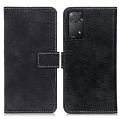 Handytasche Stand Schutzhülle Flip Leder Hülle K07Z für Xiaomi Redmi Note 11 Pro 4G Schwarz