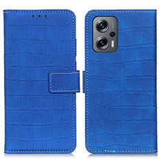 Handytasche Stand Schutzhülle Flip Leder Hülle K07Z für Xiaomi Redmi Note 11T Pro+ Plus 5G Blau