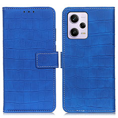 Handytasche Stand Schutzhülle Flip Leder Hülle K07Z für Xiaomi Redmi Note 12 Pro 5G Blau