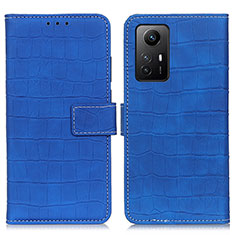 Handytasche Stand Schutzhülle Flip Leder Hülle K07Z für Xiaomi Redmi Note 12S Blau