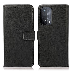 Handytasche Stand Schutzhülle Flip Leder Hülle K08Z für Oppo A93 5G Schwarz