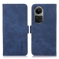 Handytasche Stand Schutzhülle Flip Leder Hülle K08Z für Oppo Reno10 Pro 5G Blau