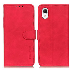 Handytasche Stand Schutzhülle Flip Leder Hülle K08Z für Samsung Galaxy A23 5G SC-56C Rot