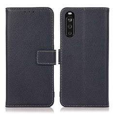 Handytasche Stand Schutzhülle Flip Leder Hülle K08Z für Sony Xperia 10 III Lite Königs Blau