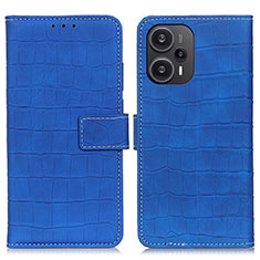 Handytasche Stand Schutzhülle Flip Leder Hülle K08Z für Xiaomi Poco F5 5G Königs Blau