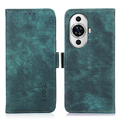 Handytasche Stand Schutzhülle Flip Leder Hülle K09Z für Huawei Nova 11 Pro Grün