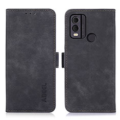 Handytasche Stand Schutzhülle Flip Leder Hülle K09Z für Nokia C22 Schwarz