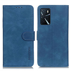 Handytasche Stand Schutzhülle Flip Leder Hülle K09Z für Oppo A16 Blau