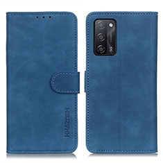 Handytasche Stand Schutzhülle Flip Leder Hülle K09Z für Oppo A53s 5G Blau