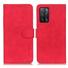 Handytasche Stand Schutzhülle Flip Leder Hülle K09Z für Oppo A53s 5G Rot