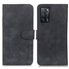 Handytasche Stand Schutzhülle Flip Leder Hülle K09Z für Oppo A53s 5G Schwarz