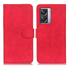 Handytasche Stand Schutzhülle Flip Leder Hülle K09Z für Oppo A56S 5G Rot