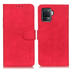 Handytasche Stand Schutzhülle Flip Leder Hülle K09Z für Oppo A94 4G Rot