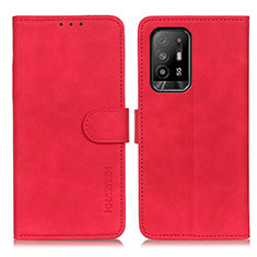 Handytasche Stand Schutzhülle Flip Leder Hülle K09Z für Oppo A94 5G Rot