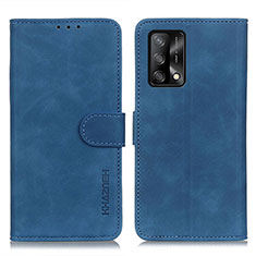 Handytasche Stand Schutzhülle Flip Leder Hülle K09Z für Oppo F19 Blau