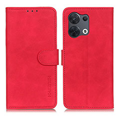 Handytasche Stand Schutzhülle Flip Leder Hülle K09Z für Oppo Reno8 Pro+ Plus 5G Rot