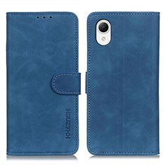 Handytasche Stand Schutzhülle Flip Leder Hülle K09Z für Samsung Galaxy A23s Blau