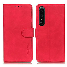 Handytasche Stand Schutzhülle Flip Leder Hülle K09Z für Sony Xperia 1 IV SO-51C Rot
