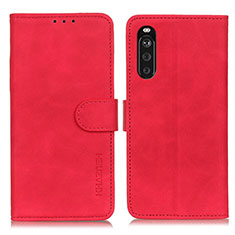 Handytasche Stand Schutzhülle Flip Leder Hülle K09Z für Sony Xperia 10 III Lite Rot