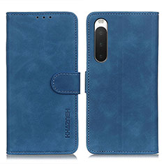 Handytasche Stand Schutzhülle Flip Leder Hülle K09Z für Sony Xperia 10 IV SO-52C Blau