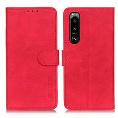 Handytasche Stand Schutzhülle Flip Leder Hülle K09Z für Sony Xperia 5 III SO-53B Rot