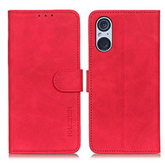 Handytasche Stand Schutzhülle Flip Leder Hülle K09Z für Sony Xperia 5 V Rot