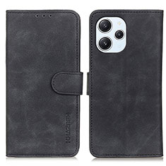 Handytasche Stand Schutzhülle Flip Leder Hülle K09Z für Xiaomi Redmi 12 4G Schwarz