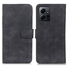 Handytasche Stand Schutzhülle Flip Leder Hülle K09Z für Xiaomi Redmi Note 12 4G Schwarz