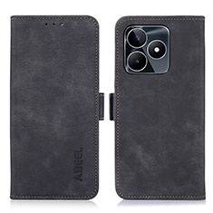 Handytasche Stand Schutzhülle Flip Leder Hülle K10Z für Realme C53 Schwarz