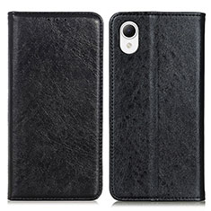 Handytasche Stand Schutzhülle Flip Leder Hülle K10Z für Samsung Galaxy A23 5G SC-56C Schwarz