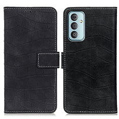 Handytasche Stand Schutzhülle Flip Leder Hülle KZ07 für Samsung Galaxy M23 5G Schwarz