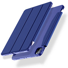Handytasche Stand Schutzhülle Flip Leder Hülle L01 für Apple iPad Pro 12.9 (2021) Blau