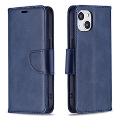 Handytasche Stand Schutzhülle Flip Leder Hülle L01 für Apple iPhone 13 Blau