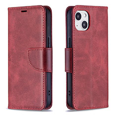 Handytasche Stand Schutzhülle Flip Leder Hülle L01 für Apple iPhone 13 Rot