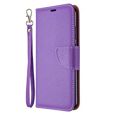 Handytasche Stand Schutzhülle Flip Leder Hülle L01 für Huawei P40 Lite E Violett